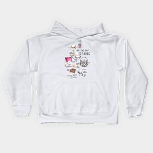 Let's Start baking - Kitchen Art. Kids Hoodie